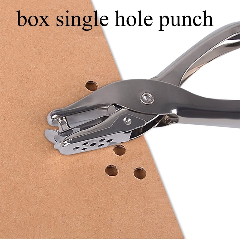 Paper Puncher Single Hole Punch Metal Circle Punches Hand Craft Sheet