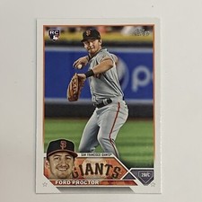 2023 Topps Series 2 Baseball Card Ford Proctor #472 Rookie RC Giants. rookie card picture