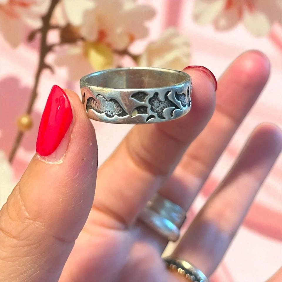 Anello Argento Uomo Vintage Liberty Revival - Immagine 4 di 4