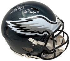 Cooper DeJean + Reed Blankenship Signed Eagles FS Authentic Helmet Fanatics 557