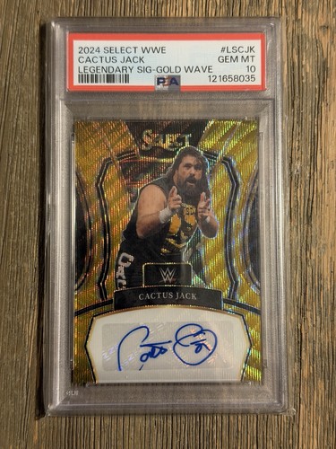 2024 Select WWE Cactus Jack Legendary Signatures Gold Wave Prizm PSA 10 #/5