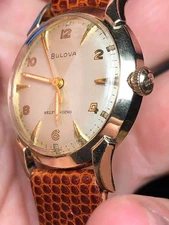 Vintage Bulova L7 Sector Dial Men's Selfwinding Wristwatch runs comes with box