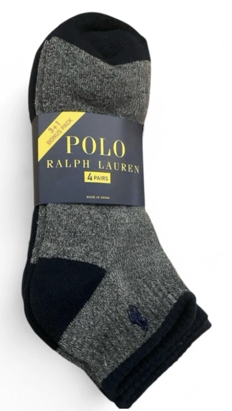 Polo Ralph Lauren Quarter Crew Socks 4 Pack
