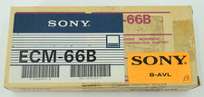 Vintage NOS Sony ECM-66B Lavalier Mic with Carry Case NEW in Box