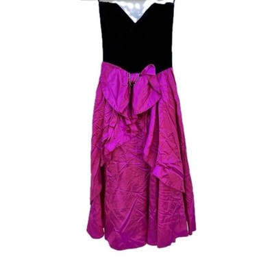 Gunne-sax Women's Black and Pink Dress