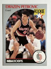 1990-91 Hoops #248 Drazen Petrovic RC (NM)