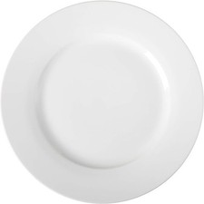 Basics 6-Piece White Dinner Plate Set, 10.5 inches