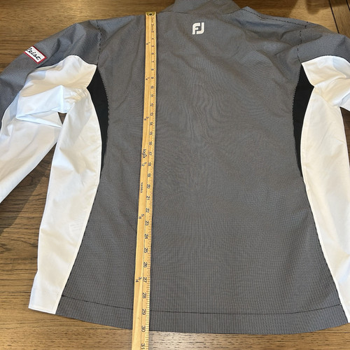Titlieist Footjoy Dryjoys Gray/White Golf Windbreaker Rain Jacket Mens Large - Imagen 13 de 15