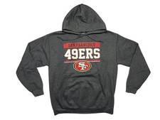 SAN FRANCISCO SF 49ERS Niners Gray Warm NFL FOOTBALL HOODIE Sweatshirt Men's M