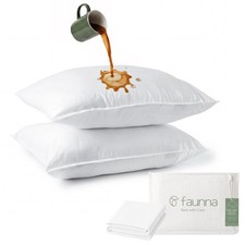 100 Cotton Pillow Protectors, Waterproof  Bed Bug Proof, Hypoallergenic, An...