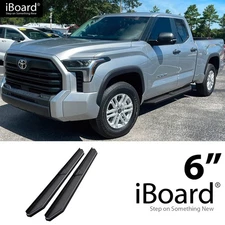 APS Running Board Black 6" Fit Toyota Tundra Double Cab 22-26