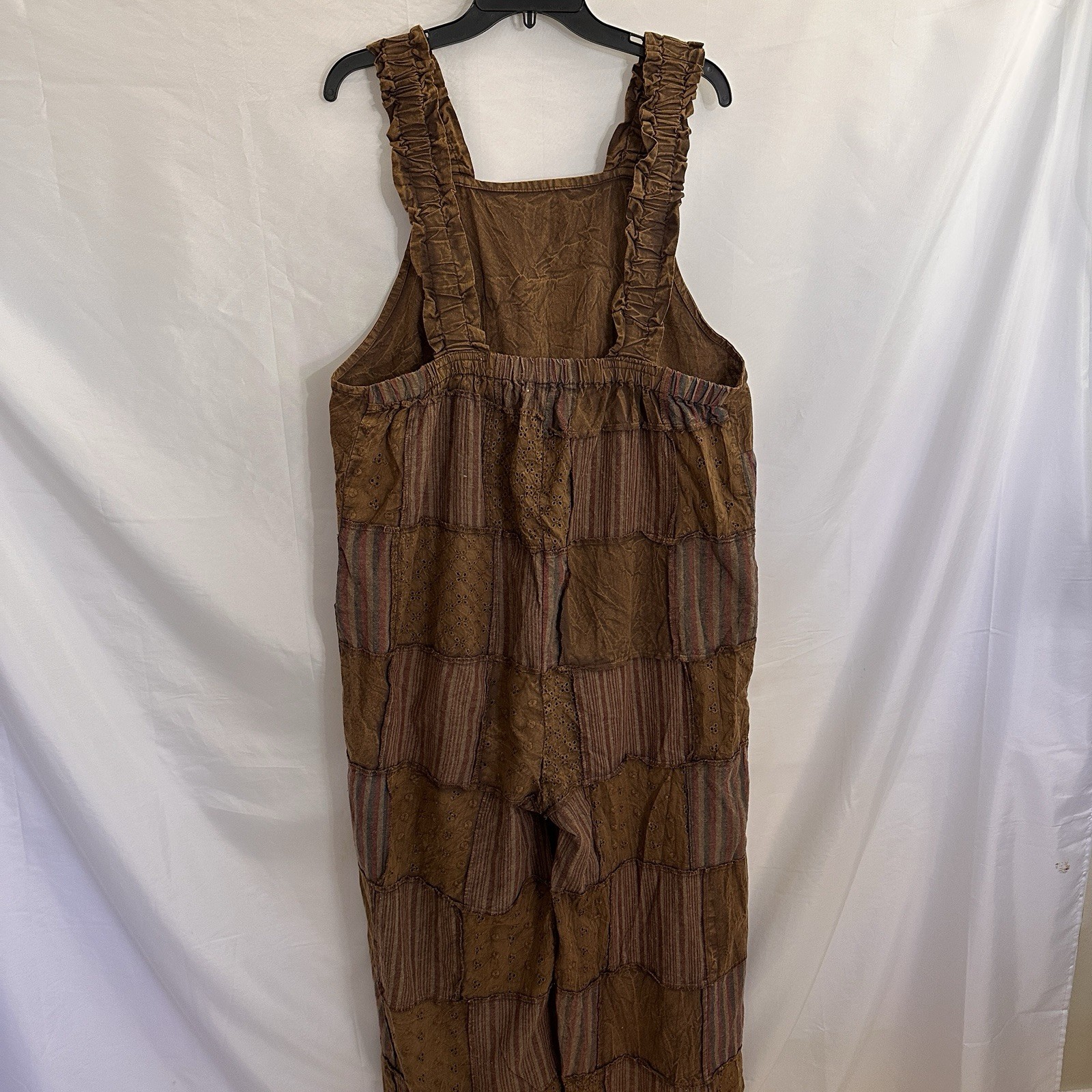 Earthbound Brown Mushroom Patchwork Overalls Jump… - image 6