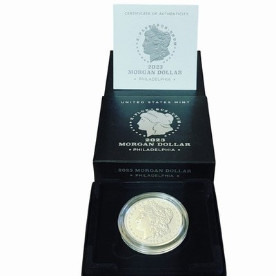 2023 P Morgan Dollar 23XE Silver Uncirulated Coin OGP COA US Mint Philadelphia