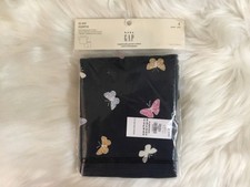 NWT Baby Gap Girls Size 4 Year Navy Blue Butterflies Short Sleeve Pajamas Set