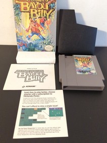 Adventures of BAYOU BILLY (Nintendo NES) Complete + Protector, Untested 
