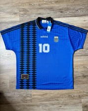 Adidas Argentina 94 Away NEW Retro Jersey World Cup Maradona 10 NWT Authentic
