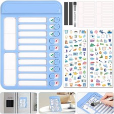 Audab Dry Erase Chore Chart for Kids, Magnetic Whiteboard Checklist Board, Chore
