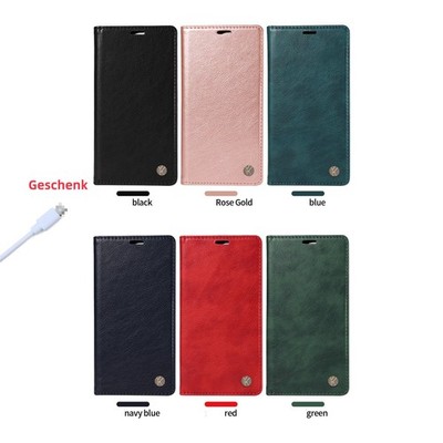 Leder Handy Hülle Case für iPhone 6 7 8 12 13 14 15 16 Pro Max Mini Plus SE4 SE3