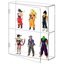 Acrylic Display Case, Clear Display Case for Funko Pop Figures, 2 Layer Wall ...