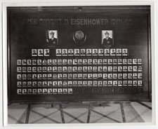 1977 Officers of Carrier CVN-69 USS Dwight D. Eisenhower 8x10 Original Photo #1