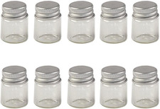 5Ml Mini Glass Bottles with Aluminium Cap Empty Small Wishing Bottle Glass Vials
