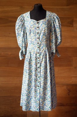 Vintage Austrian cotton Alphorn dress, size L, XL