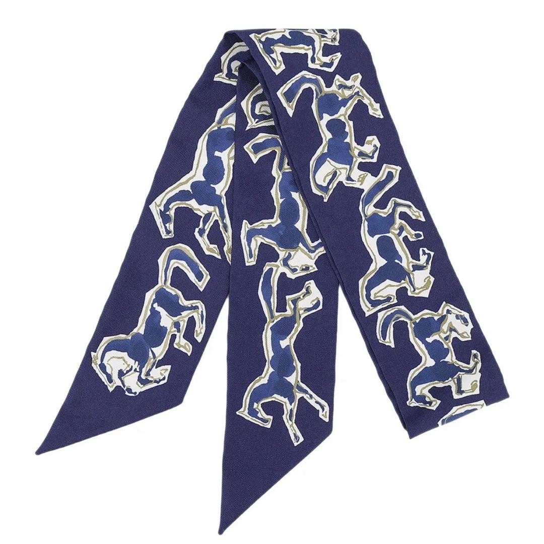 HERMES Twilly Horses of Freedom Navy Horse
