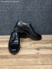Chaps Black Leather Cap Toe Men's Oxford Dress Shoes Size 9.5W