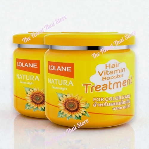 2 x 500g Lolane Natura Hair Treatment for nourishing & color care sunflower