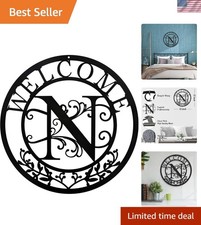 Stylish Matte Black Capital Letter N Wall Art - Perfect for Home  Events