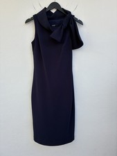 Badgley Mischka Women's dress sz 0 dark blue polyester/spandex