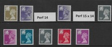GB WALES REGIONAL MACHINS SG W62-W69 INCLUDING W63a  MNH