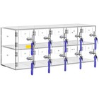 Uimoso Acrylic Cell Phone Locker Box Storage Organizer Cabinet 10 Slots w/Keys