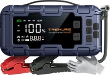 10 In 1 6000a Car Jump Starter With 160 Psi Air Compressor 45w Charging Battery