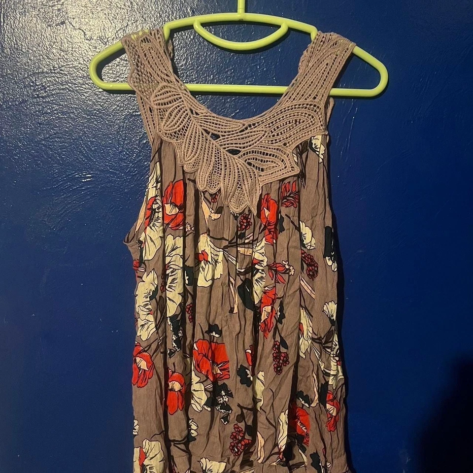 Maxi Vestido Anthropologie Paradiso Koi Pez Bordado Foto 2 de 3