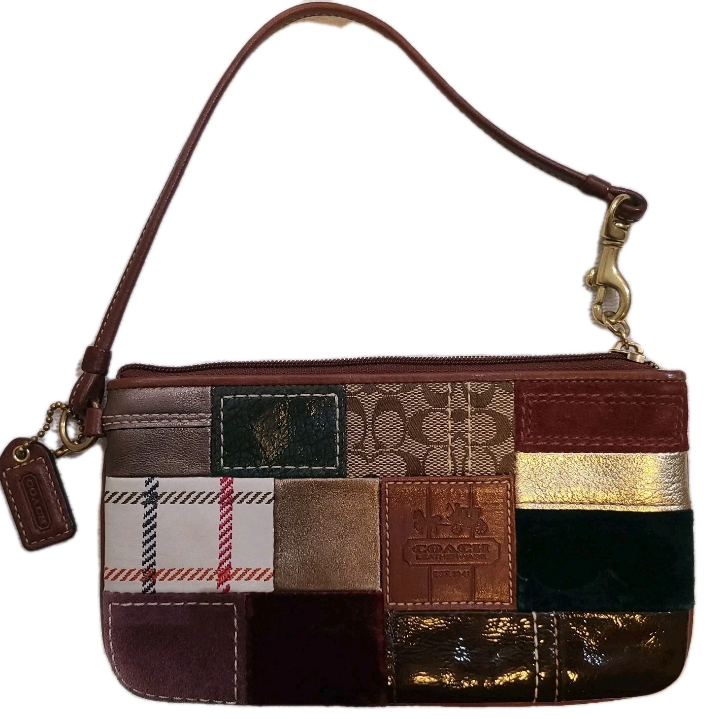 COACH LIMITED EDITION HOLIDAY PATCHWORK WRISTLET - image 1