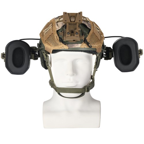 Shooting Earmuffs Tactical Helmet Headset Electronic Hearing Protector Equipped - Picture 12 of 15