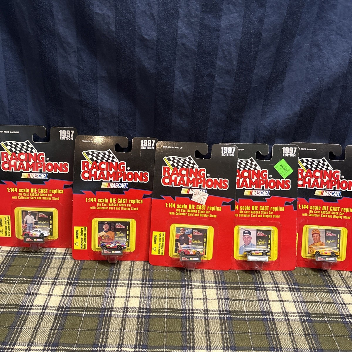 Nascar Racing Champions 1:144 Scale Die Cast Replica 1997 Lot Of 5