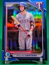 2024 BOWMAN DRAFT CHROME - PAULINO SANTANA BLUE REFRACTOR /150 #BDC-126 