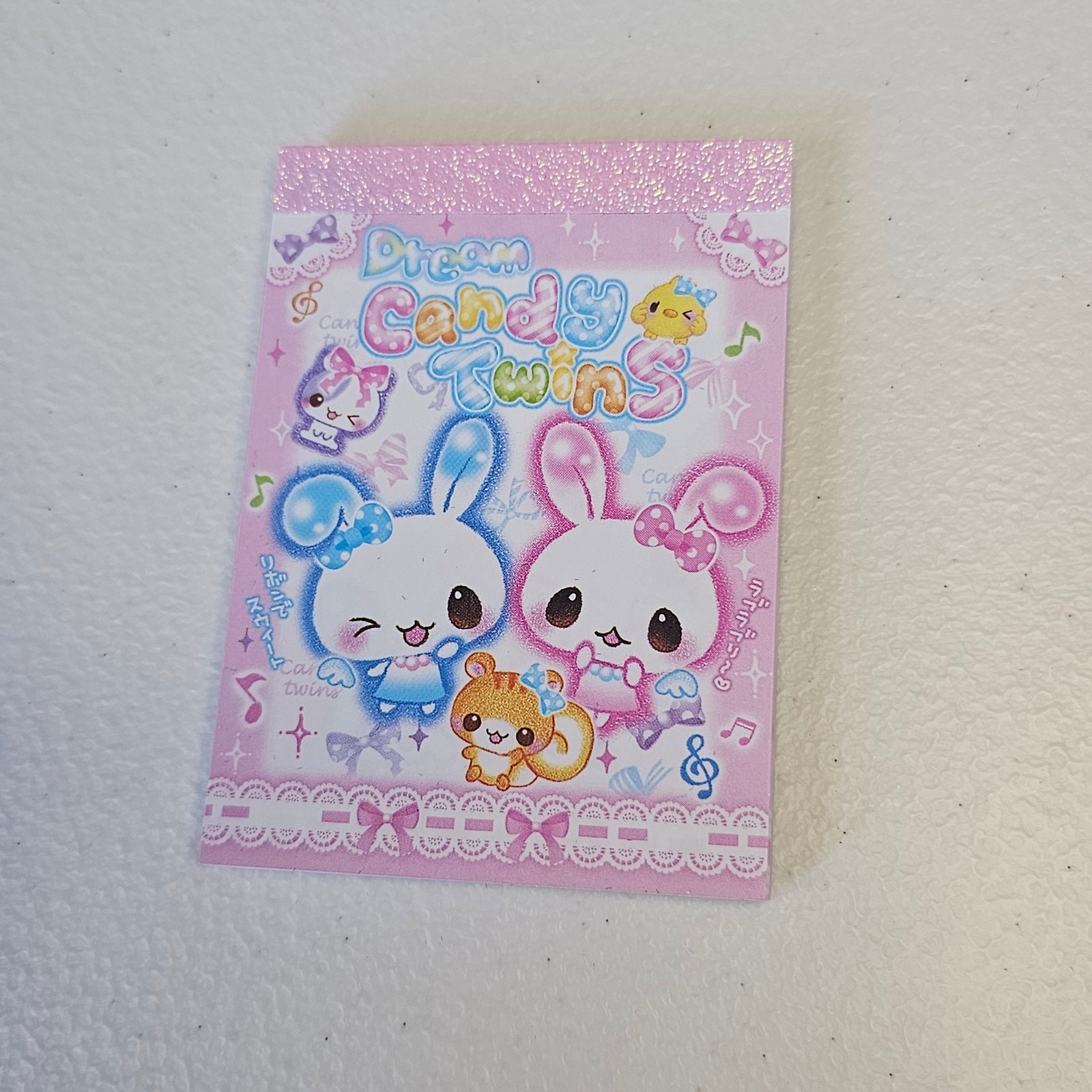 Mini bloc de notas Candy Twins papelería Kawaii regalos coleccionables