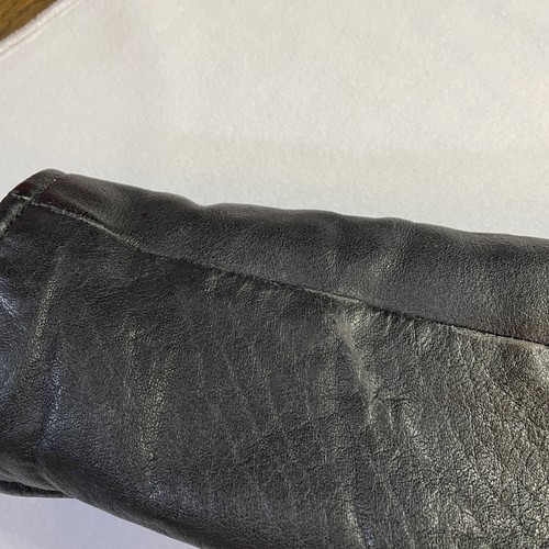 Vintage Wilsons Lederjacke Herren Medium schwarz Biker Motorrad Gürtel 80er 90er - Bild 24 von 24