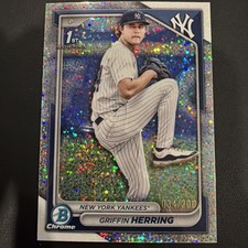 2024 Bowman Draft - Chrome Griffin Herring #BDC-173 Sparkle Refractor /200 (RC)