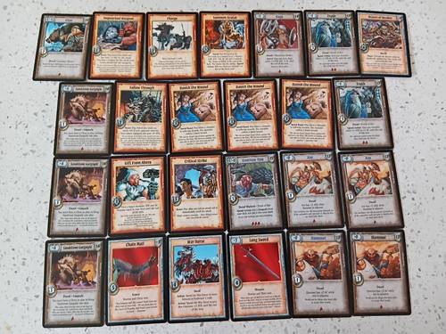 Fantasy WARLORD SAGA OF THE STORM CARDS (25) CCG Collectable Card Game Mint