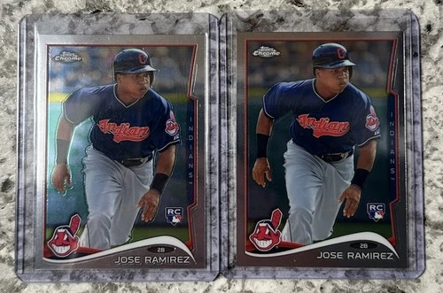 2015 Topps Chrome Jose Ramirez Rookie Card Lot - Lot Of 2 Cleveland Indians #45