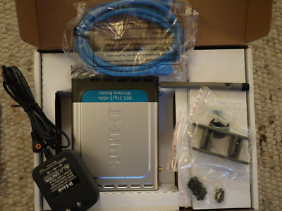 D-Link DI-524 AirPlus G Wireless Router W/ Power Supply 4 Port 10/100 Bundle