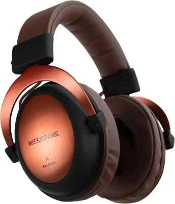 PRONOMIC DJ PA HiFi Kopfhörer Over Ear Kopfbügel Phones Headphones Studio E-Drum Braun