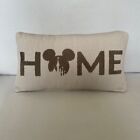 Disney Parks Store Mickey Mouse Home Collection Castle Icon Throw Pillow Nwt