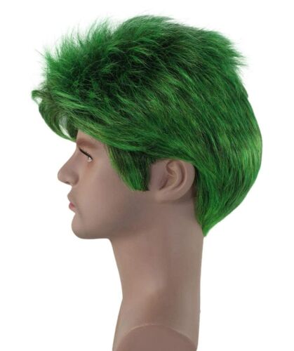 Titans Beast Boy Cosplay Wig | Green Cosplay TV/Movie Wigs,HM-1018A - Picture 3 of 9
