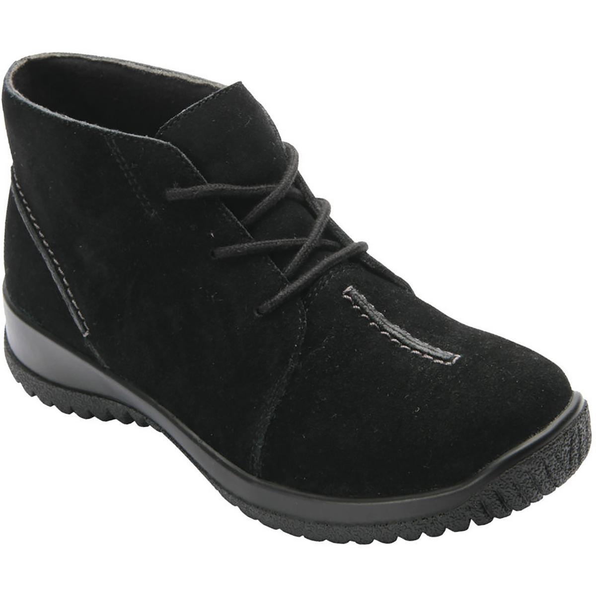 Женские ботильоны-ботильоны из черной замши Drew Womens Krista 12 Medium BM BHFO 7412 6890₽