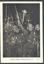1936 ISTITUTO NAZIONALE DELLE ASSICURAZIONI CAMICIE NERE IN PARTENZA PER A.O.